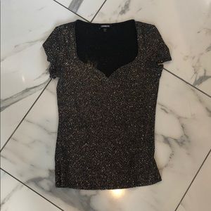 Express glittery top worn 1 time